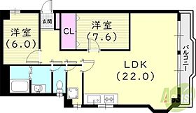 ファミール苦楽園  ｜ 兵庫県西宮市樋之池町27-39（賃貸マンション2LDK・2階・76.07㎡） その2