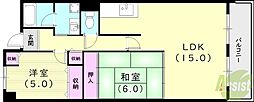 ベルパレス高木 2LDKの間取図画像