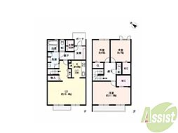 六麓荘ヒルズF棟 3LDKの間取図画像