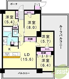 プレミスト西宮北口ザ・レジデンス 4階/-