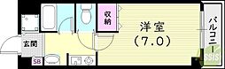 エスポワール西宮 1Kの間取図画像