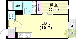 リブレメゾン東鳴尾I 2階/-