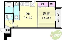 フジパレス西宮甲東園I番館 2階