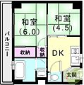 潮見が丘コーポラス6階4.5万円