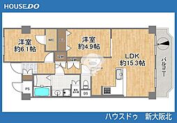 エンゼルハイム千里山第2 3LDKの間取図画像