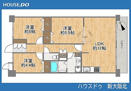 3LDK 間取り