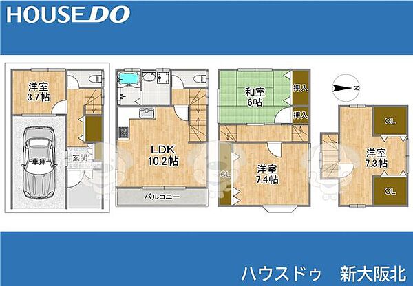 間取りを拡大表示