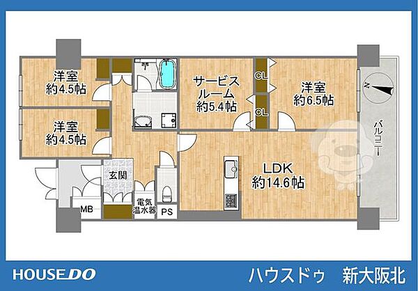 間取りを拡大表示