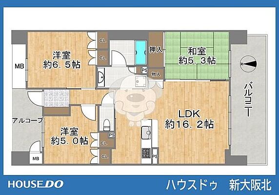 間取り リーデンススクエア豊中大黒町 7階/-