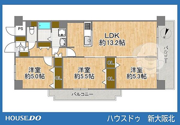 間取りを拡大表示