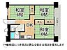 間取り：6階南向きで日当たり良好3ＤＫ