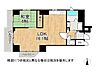 間取り：角部屋！2面採光の明るい1LDKの間取りです