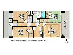プレサンスレジェンド六地蔵 3LDKの間取図画像