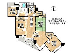 ティアラ・セントワンズリバービューウイング 4SLDKの間取図画像