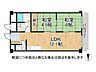 間取り：RC造9階建て2階部分の間取りです