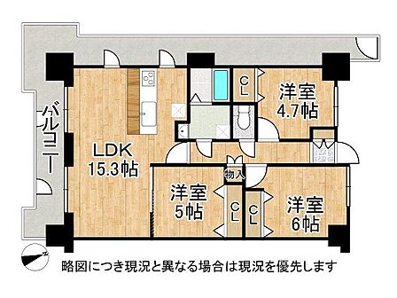 3LDK 間取り