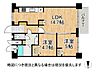 間取り：14.7帖の広々としたLDKと全居室収納が魅力の2LDKです。