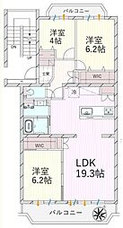 間取図画像 3LDK