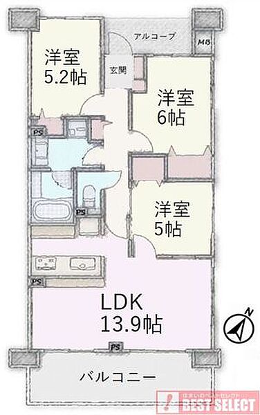 間取りを拡大表示