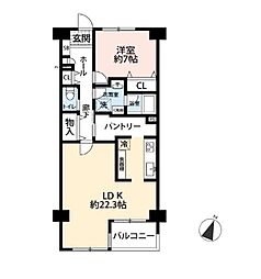 間取図画像 1LDK
