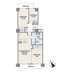 間取図画像 3LDK