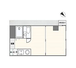 平河町ドリームマンション 1DKの間取図画像