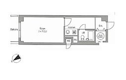 ネオコーポ高円寺 1Kの間取図画像