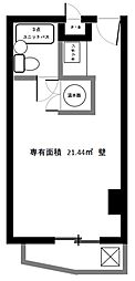 ライオンズマンション台町第2 ワンルームの間取図画像
