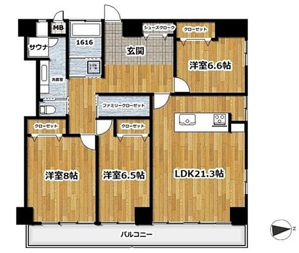 間取りを拡大表示