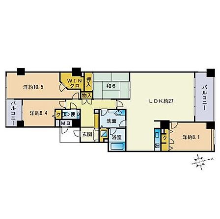 4LDK 間取り