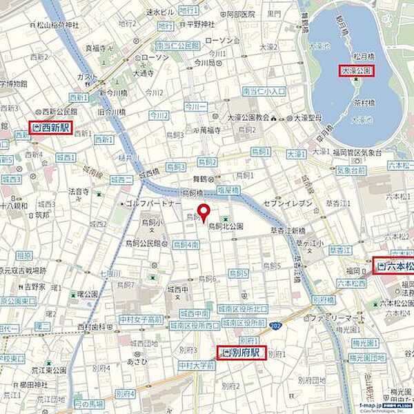 地図を拡大表示