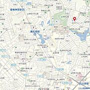 閑静な住宅街。高台に位置しているため眺望良好です。