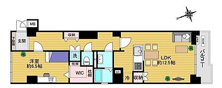 1LDK 間取り