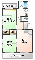 大阪府門真市浜町20-10（賃貸マンション2DK・2階・50.00㎡） その2