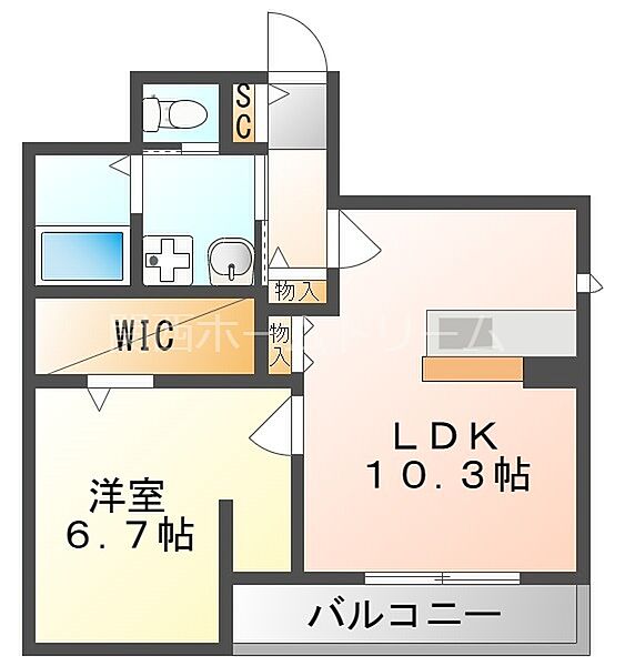 大阪府門真市柳田町(賃貸アパート1LDK・2階・42.00㎡)の写真 その2