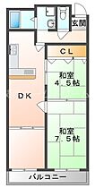 大阪府門真市新橋町12-22（賃貸マンション2LDK・2階・59.40㎡） その2