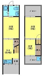 🉐敷金礼金0円！🉐大東市野崎1丁目テラスハウス