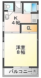 リアライズ門真 1Kの間取図画像