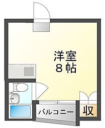 メゾンひかり ワンルームの間取図画像