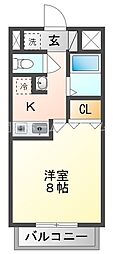 ネクスプロス大和田 1Kの間取図画像