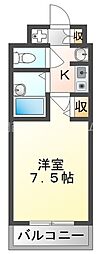 M'PLAZA門真駅前 1Kの間取図画像