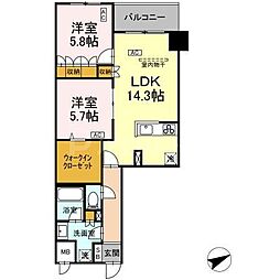 間取図画像 2LDK