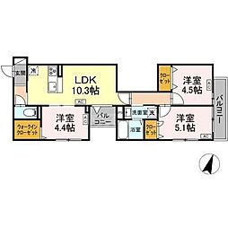 間取図画像 3LDK