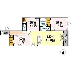 間取図画像 3LDK