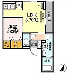 間取図画像 1LDK
