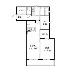 間取図画像 1SLDK