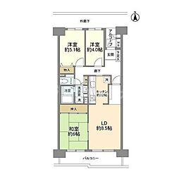 間取図画像 3LDK
