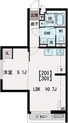 間取図画像 1LDK