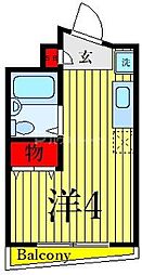 メゾン中葛西 ワンルームの間取図画像