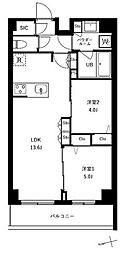 アーバンパーク船堀II 2LDKの間取図画像